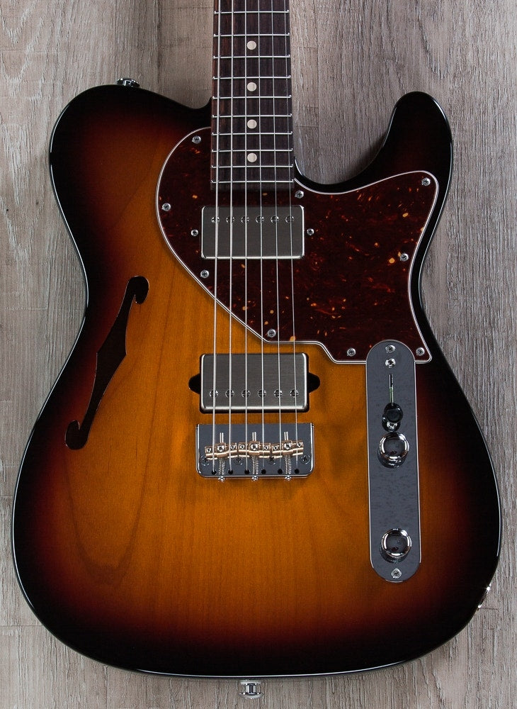 Suhr Alt T Pro Electric Guitar, East Indian Rosewood Fingerboard, Padded Gig Bag - 3-Tone Burst