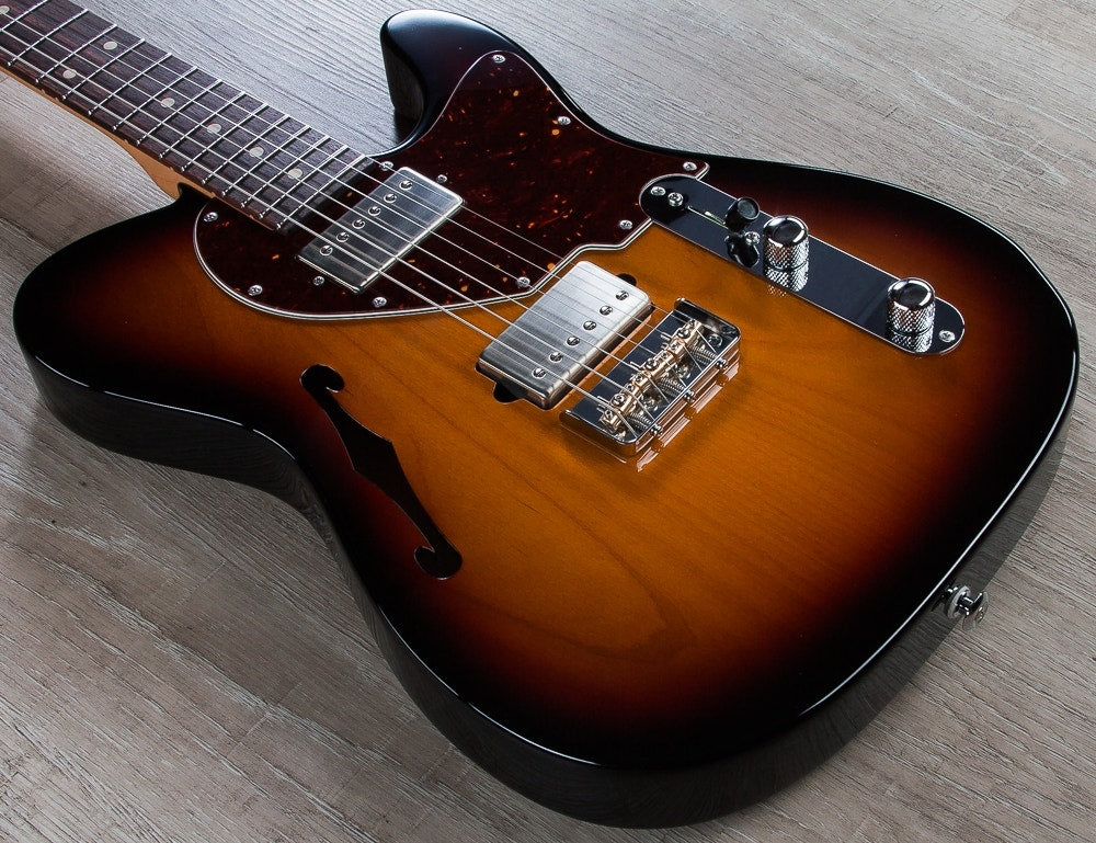 Suhr Alt T Pro Electric Guitar, East Indian Rosewood Fingerboard, Padded Gig Bag - 3-Tone Burst