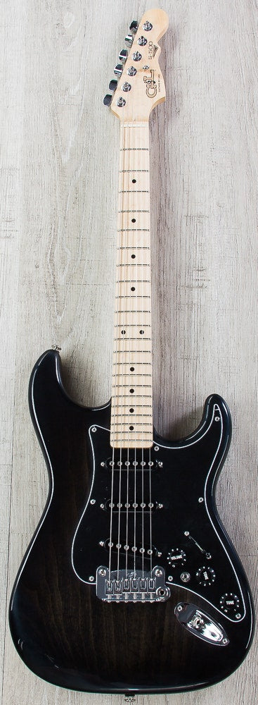 G&L USA S-500 Electric Guitar, Maple Fingerboard, Hard Case - Blackburst