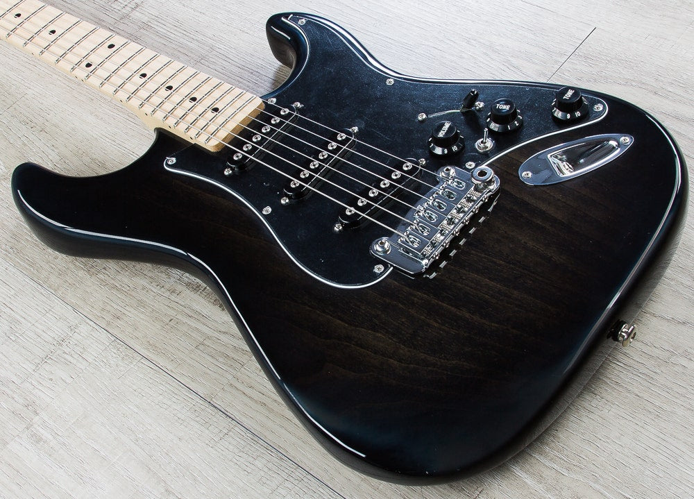 G&L USA S-500 Electric Guitar, Maple Fingerboard, Hard Case - Blackburst