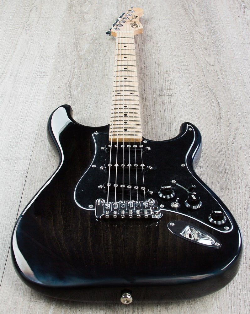 G&L USA S-500 Electric Guitar, Maple Fingerboard, Hard Case - Blackburst