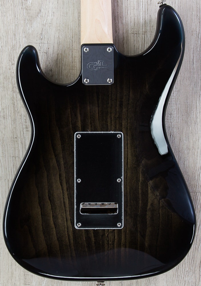 G&L USA S-500 Electric Guitar, Maple Fingerboard, Hard Case - Blackburst
