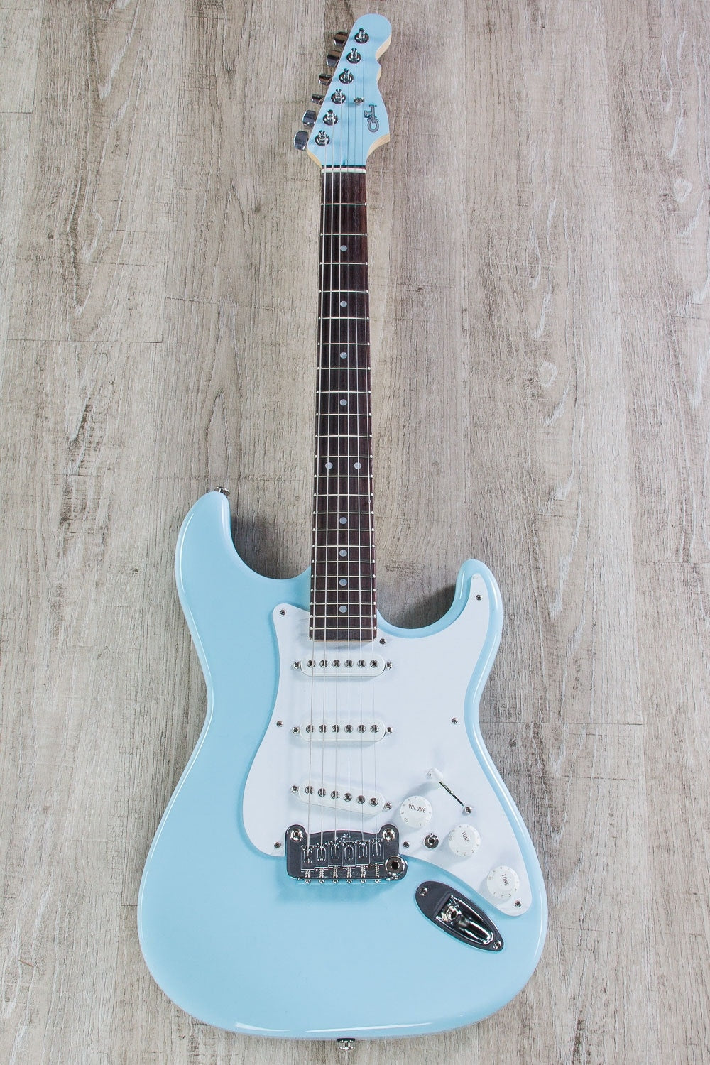 G&L USA S-500 Electric Guitar, Rosewood Fingerboard, Hard Case - Sonic Blue