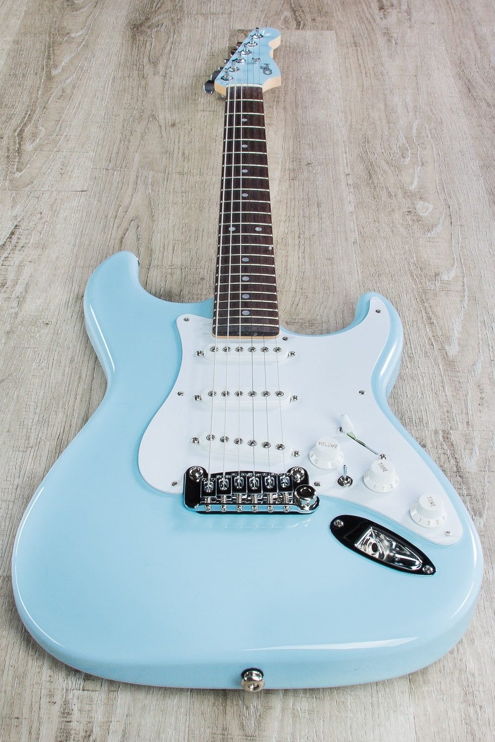 G&L USA S-500 Electric Guitar, Rosewood Fingerboard, Hard Case - Sonic Blue
