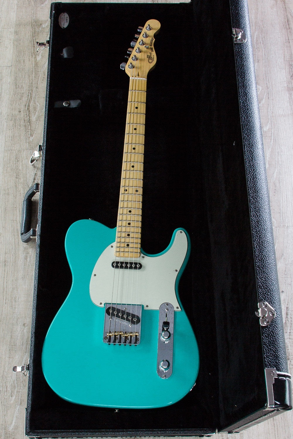 G&L USA ASAT Classic Electric Guitar, Maple Fingerboard, Hard Case - Belair Green