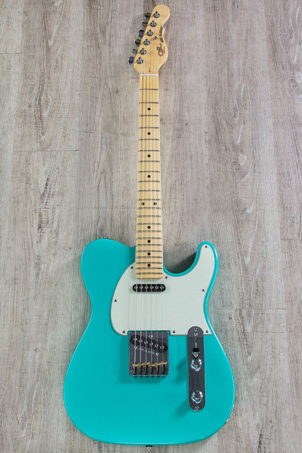 G&L USA ASAT Classic Electric Guitar, Maple Fingerboard, Hard Case - Belair Green