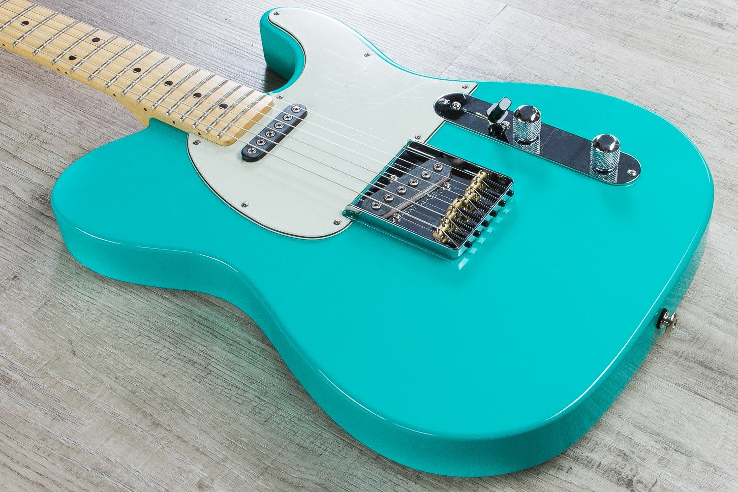 G&L USA ASAT Classic Electric Guitar, Maple Fingerboard, Hard Case - Belair Green