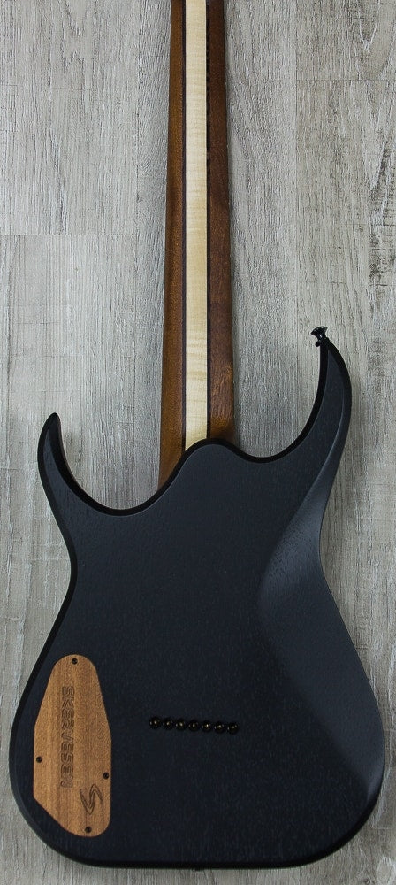 Skervesen Raptor 7- 7-String Electric Guitar, Ebony Fingerboard, DiMarzio Pickups, Hard Case - Trans Black Burst Satin Finish