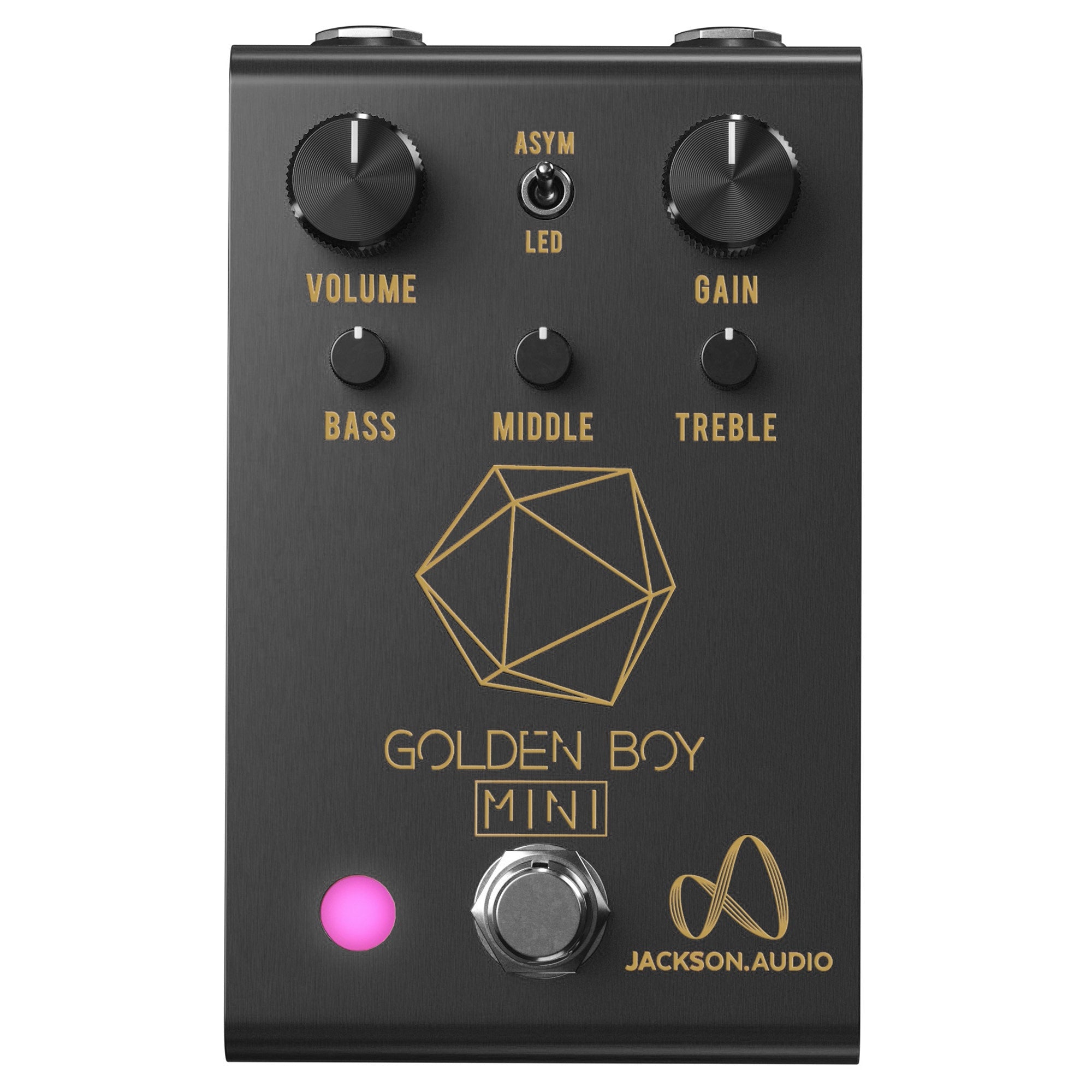 Jackson Audio Joey Landreth Golden Boy Mini Overdrive Guitar Effect Pedal, Limited-Edition Black