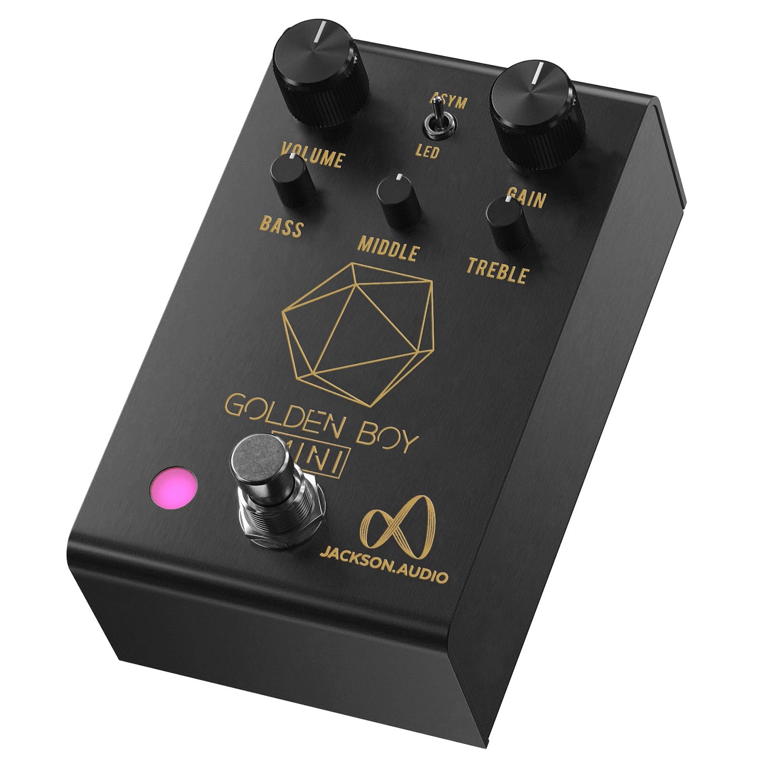 Jackson Audio Joey Landreth Golden Boy Mini Overdrive Guitar Effect Pedal, Limited-Edition Black