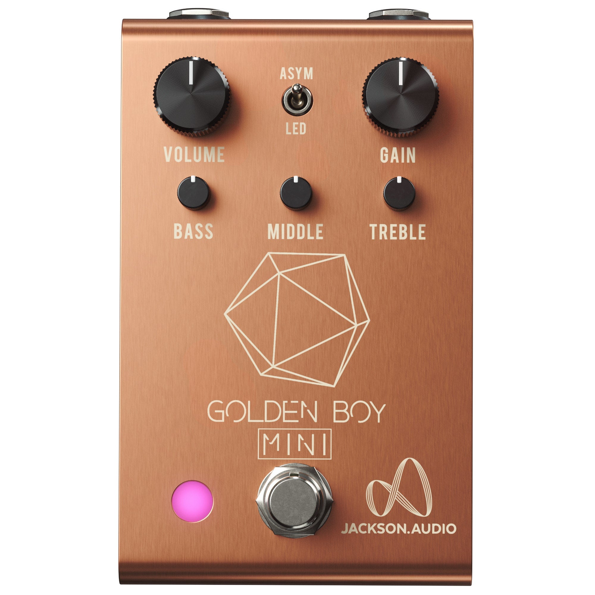 Jackson Audio Joey Landreth Golden Boy Mini Overdrive Guitar Effect Pedal, Limited-Edition Rose Gold
