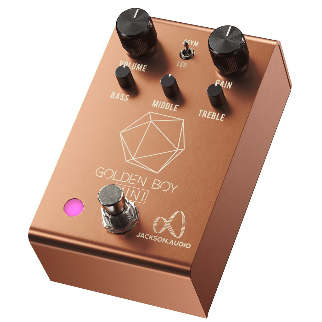 Jackson Audio Joey Landreth Golden Boy Mini Overdrive Guitar Effect Pedal, Limited-Edition Rose Gold