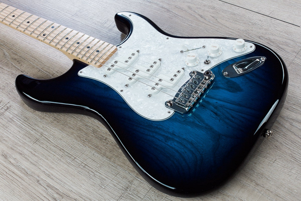 G&L USA Comanche Electric Guitar, Maple Fingerboard, Hard Case - Blueburst
