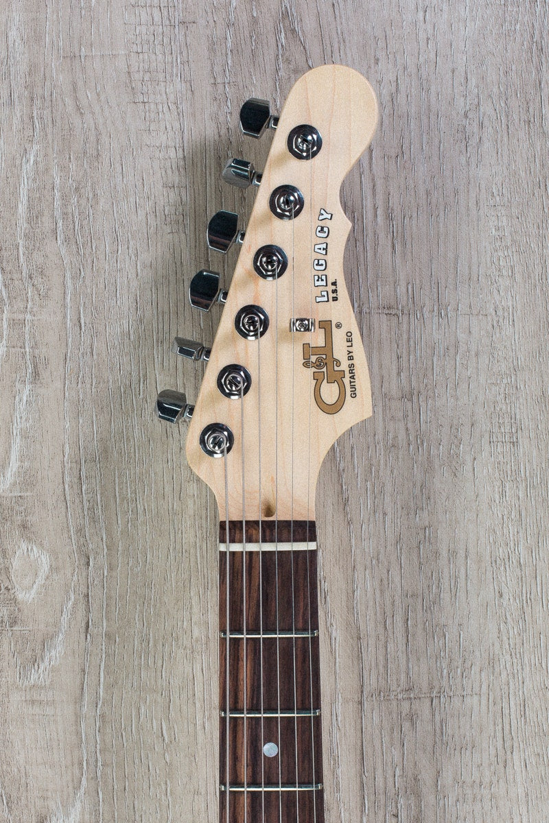 G&L USA Legacy HSS RMC Electric Guitar, Flame Maple Top - Natural Gloss