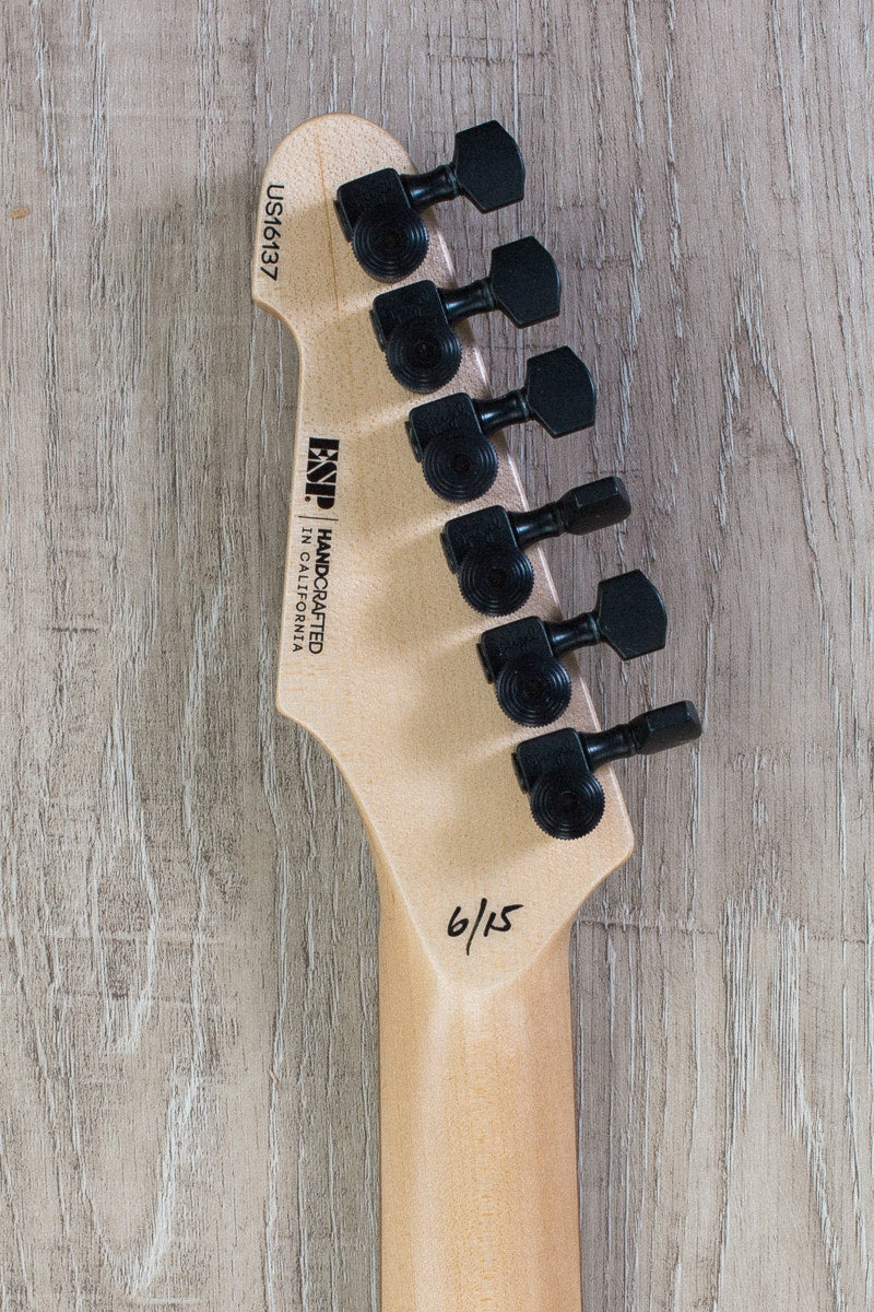 ESP USA TE-II Zebrawood Limited Edition Electric Guitar with Case - Natural Gloss