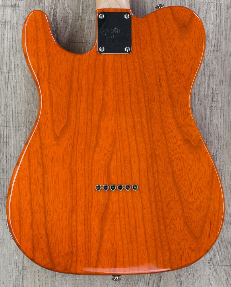 G&L USA ASAT Classic Bluesboy 90 Semi-Hollow Electric Guitar, Maple Fingerboard, Hard Case - Clear Orange