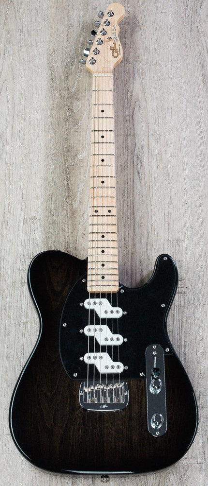 G&L USA ASAT Z-3 Electric Guitar, Maple Fingerboard, Hard Case - Blackburst
