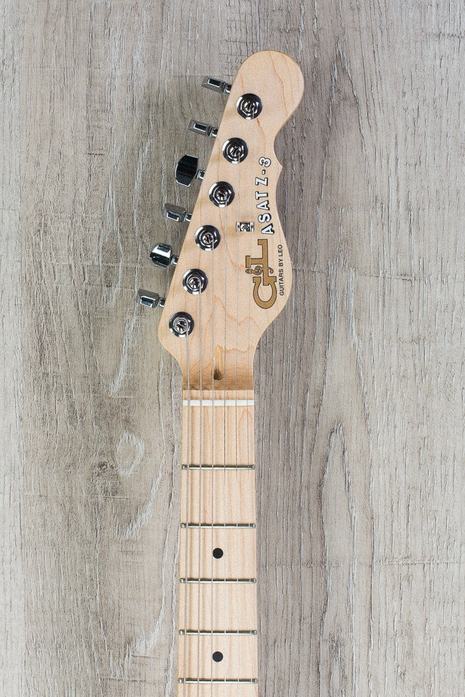 G&L USA ASAT Z-3 Electric Guitar, Maple Fingerboard, Hard Case - Blackburst