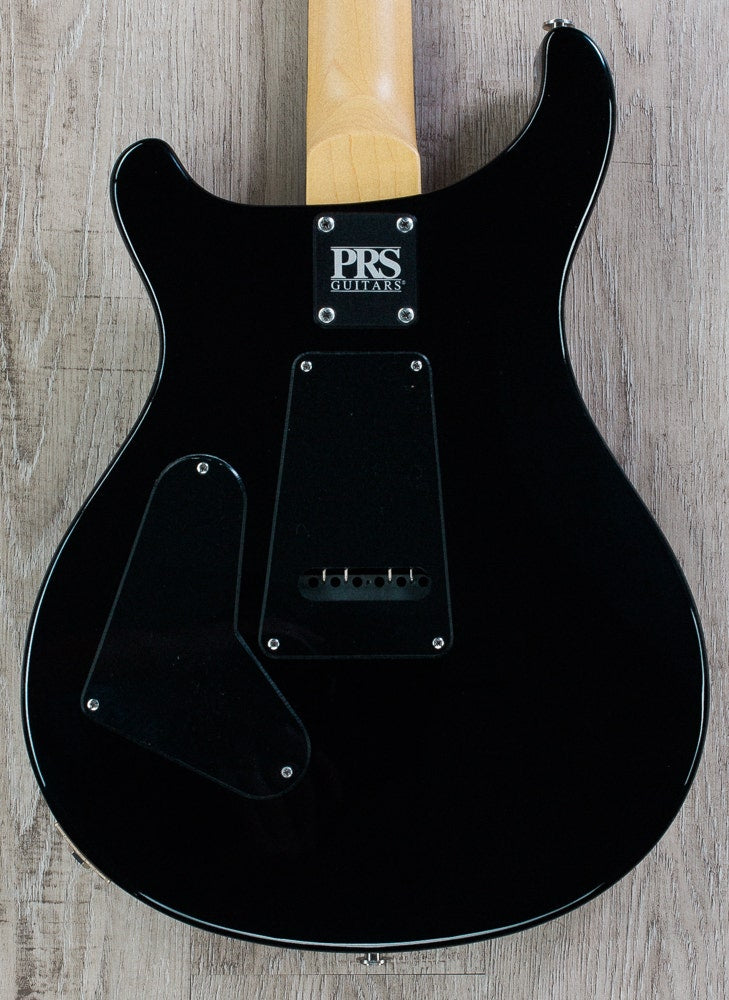 PRS Paul Reed Smith CE 24 Electric Guitar, Flame Maple Top, Padded Gig Bag - Grey Black (230710)