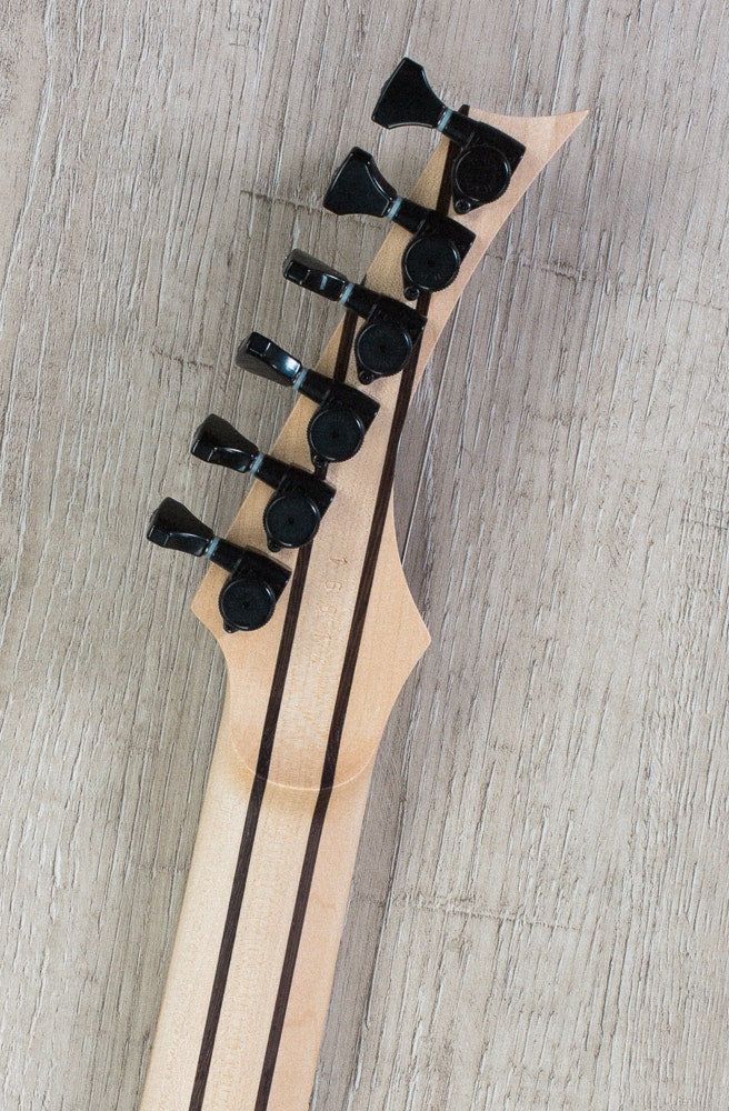 Skervesen Raptor 6 Electric Guitar, White Korina Body, Curly Maple Top, Hiscox Hard Case - Natural