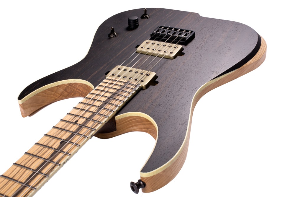Skervesen Raptor 6 Electric Guitar, Ebony Top, Bare Knuckle Juggernaut Pickups - Natural Finish