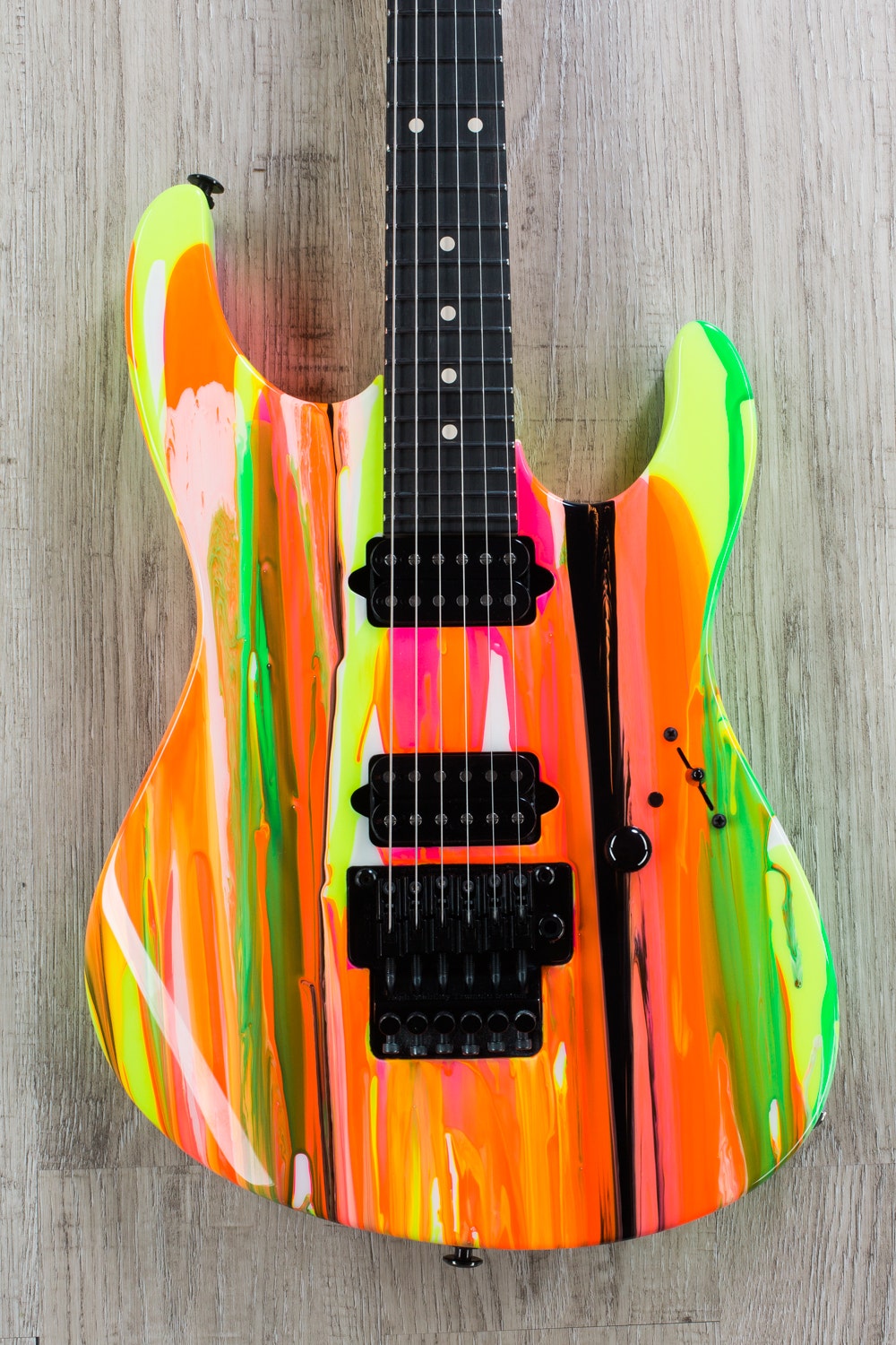 Suhr 80's Shred MKII Ebony Fingerboard Electric Guitar with Hard Case - Drip Finish (JST3W8R)