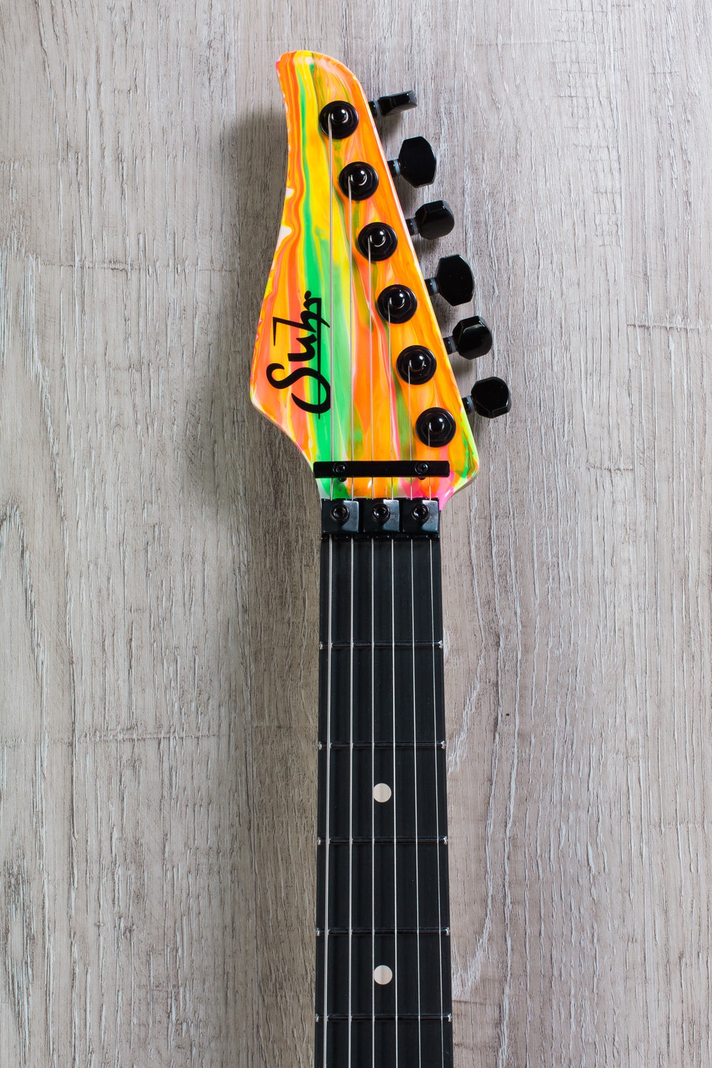 Suhr 80's Shred MKII Ebony Fingerboard Electric Guitar with Hard Case - Drip Finish (JST3W8R)