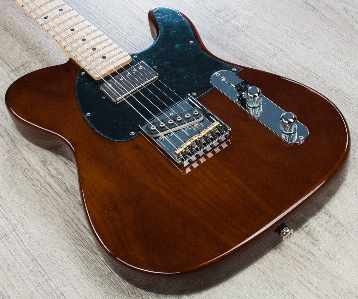 G&L USA ASAT Classic Bluesboy Electric Guitar, Maple Fretboard, Hard Case - Whiskey Finish