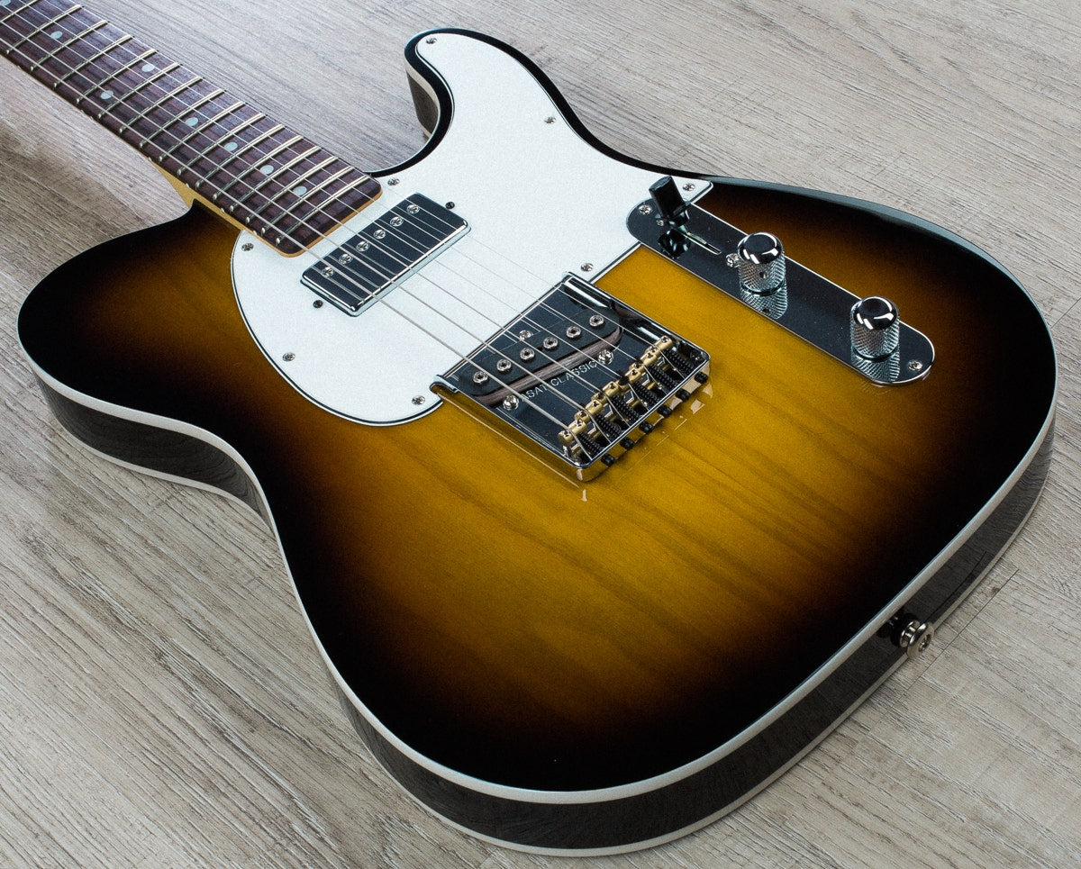 G&L USA ASAT Classic Bluesboy Empress Electric Guitar Rosewood Fretboard with Case - Tobacco Sunburst Finish