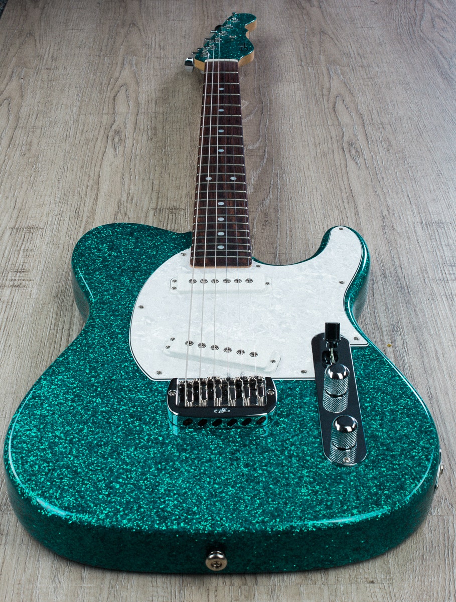 G&L USA ASAT Special Electric Guitar, Rosewood Fingerboard, Hard Case - Turquoise Flake Finish