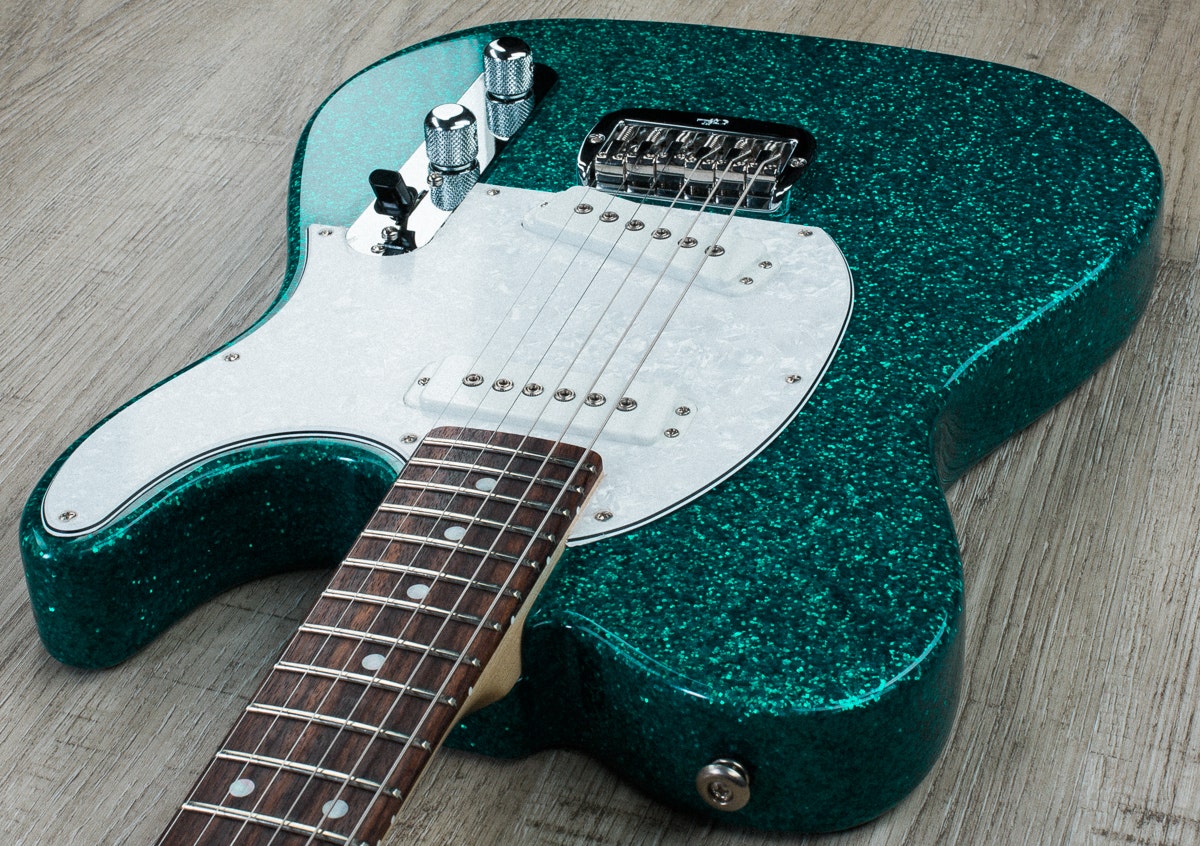 G&L USA ASAT Special Electric Guitar, Rosewood Fingerboard, Hard Case - Turquoise Flake Finish