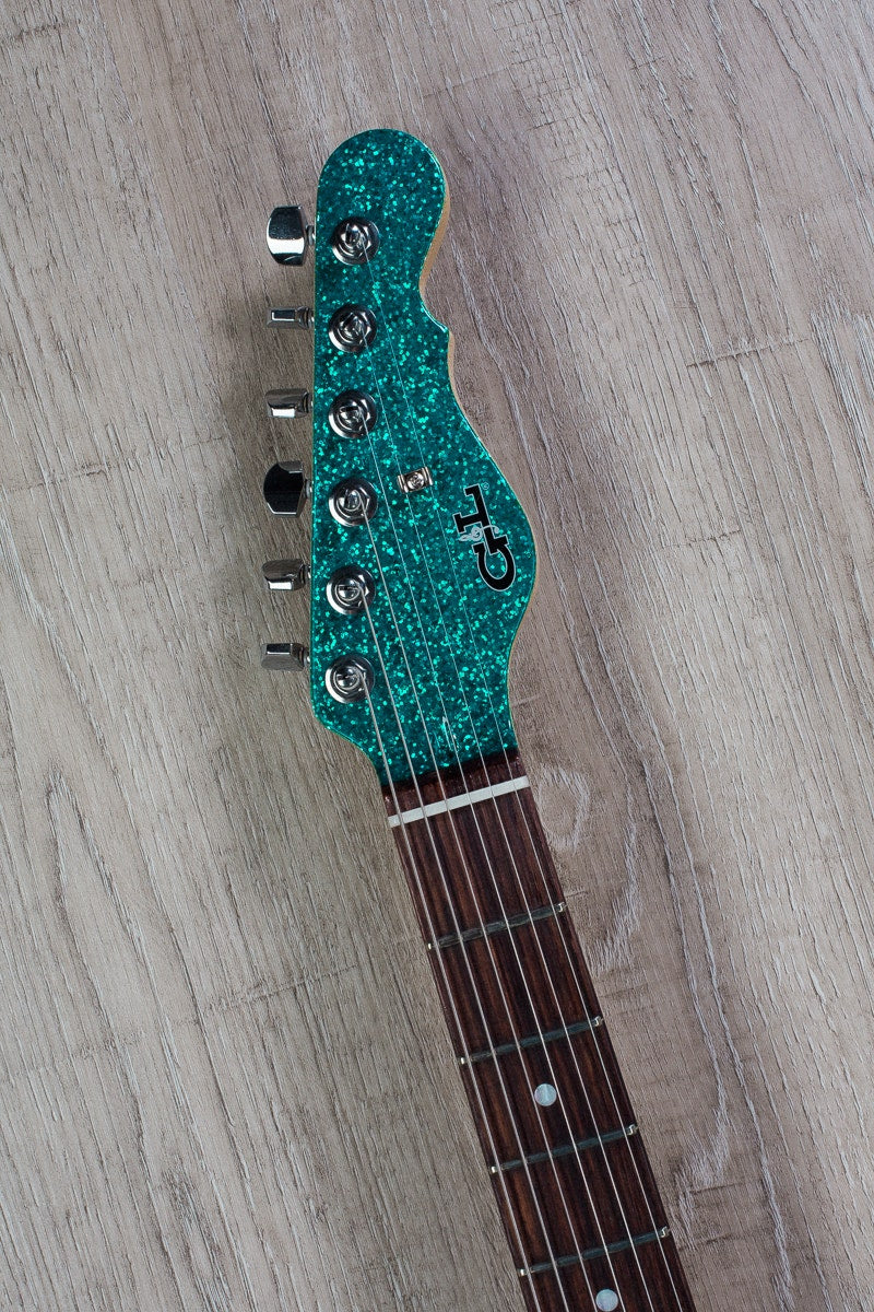 G&L USA ASAT Special Electric Guitar, Rosewood Fingerboard, Hard Case - Turquoise Flake Finish