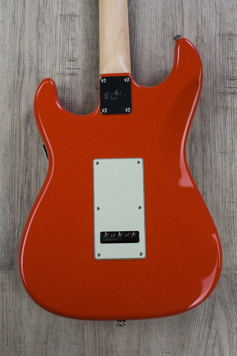 G&L USA Legacy Electric Guitar Maple Neck and Rosewood Fretboard with Mint Single Coils and Case - Fullerton Red Finish