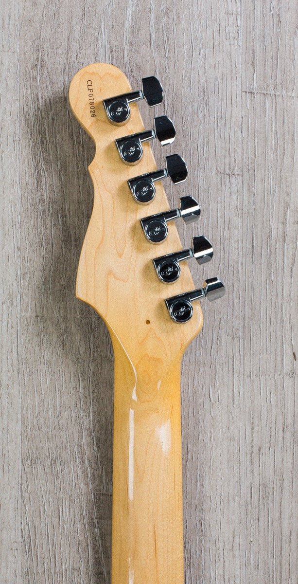 G&L USA Legacy Single Coil Electric Guitar Maple Neck and Fretboard with Case - 3-Tone Sunburst Nitrocellulose Finish