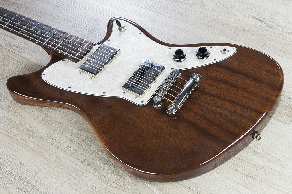 Jennings Voyager Electric Guitar, Rosewood Fretboard, Stop Tail Bridge, Gator Gig Bag - Espresso Mahogany (Open Box)