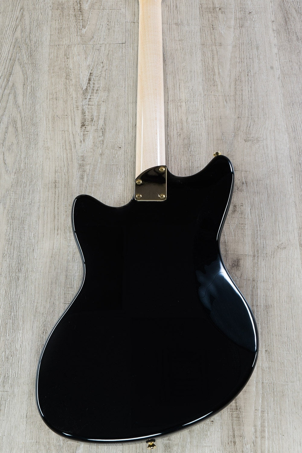 Jennings Voyager Electric Guitar, Rosewood Fretboard, Stop Tail Bridge, Mono Gig Bag - Black and Gold (Open Box)