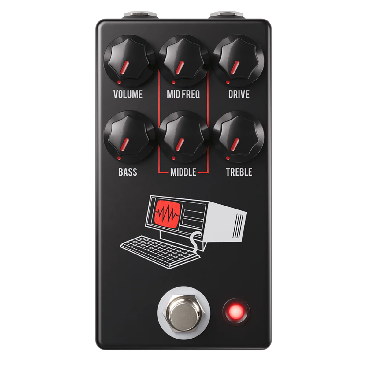 JHS Hard Drive Modern Distortion Guitar Effect Pedal, Black