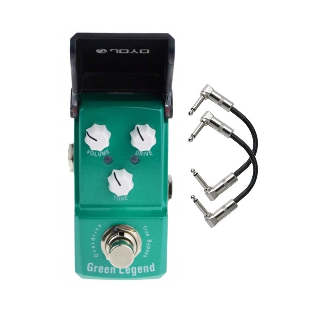 Joyo JF-319 Green Legend Overdrive Mini Guitar Effect Pedal with Patch Cables