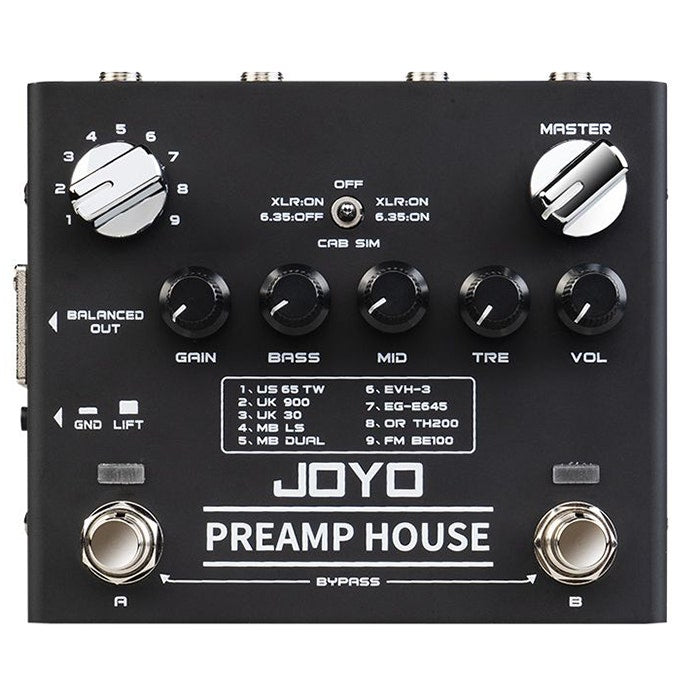 JOYO Revolution Series R-15 Preamp House Amp Sim Pedal
