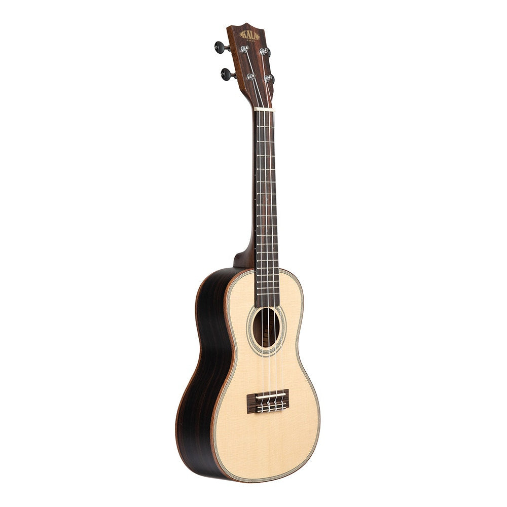 Kala Music Solid Spruce Top Striped Ebony Concert Ukulele