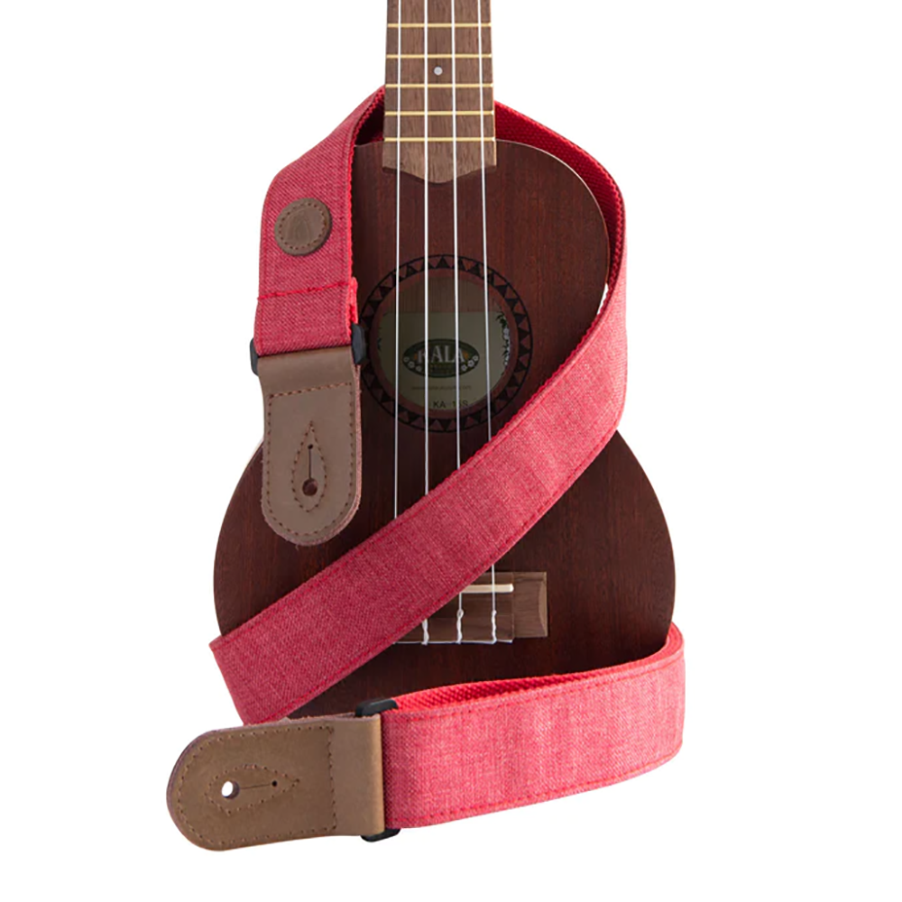 Kala Sonoma Coast Ukulele Strap, Russian River Red