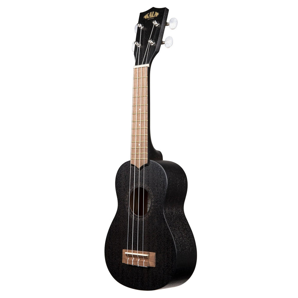 Kala KA-15S-BLK Black Satin Mahogany Soprano Uke Ukulele, Black Satin Finish