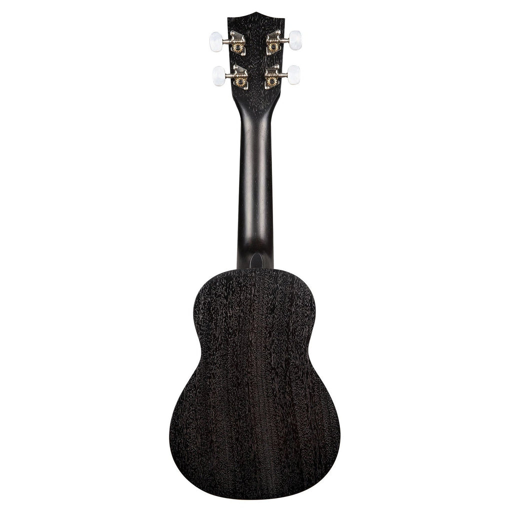 Kala KA-15S-BLK Black Satin Mahogany Soprano Uke Ukulele, Black Satin Finish