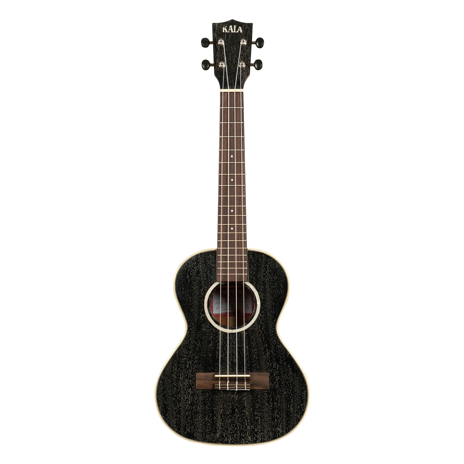 Kala KA-SDH-T All-Solid Mahogany Tenor Ukulele, Salt & Pepper Doghair with Gig Bag