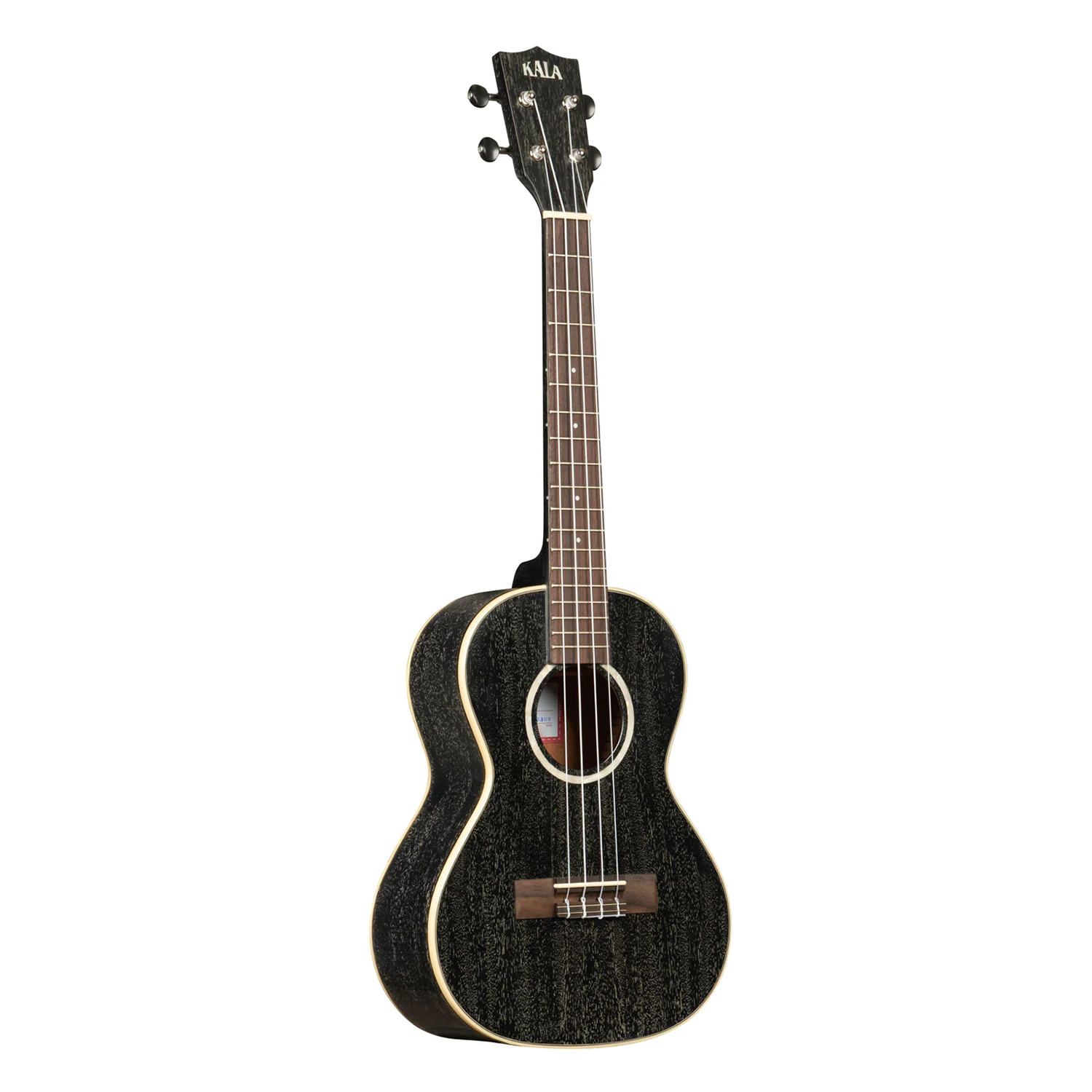 Kala KA-SDH-T All-Solid Mahogany Tenor Ukulele, Salt & Pepper Doghair with Gig Bag
