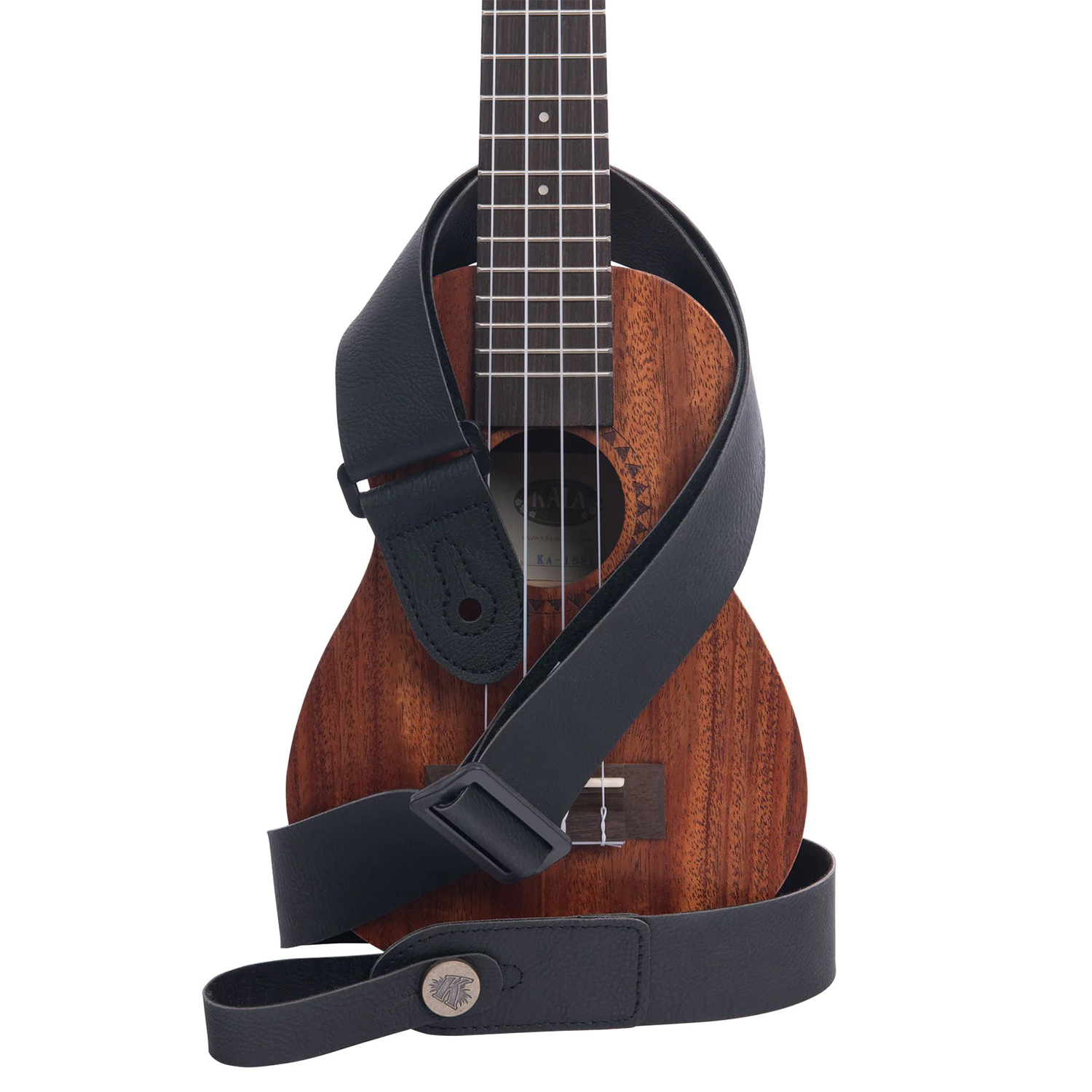 Kala Vegan EcoStrap Synthetic Ukulele Strap, Black