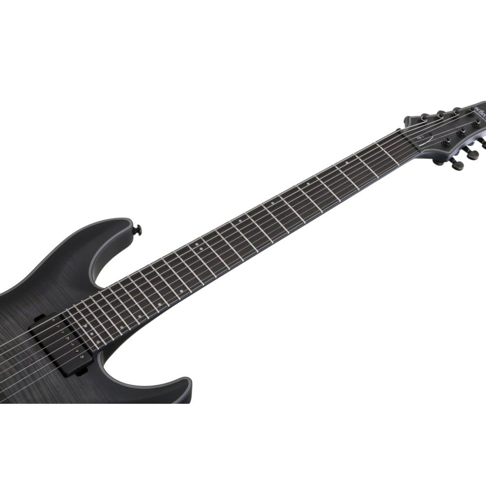 Schecter Keith Merrow KM-7 Signature 7-String Electric Guitar in Trans Black Burst Satin Finish