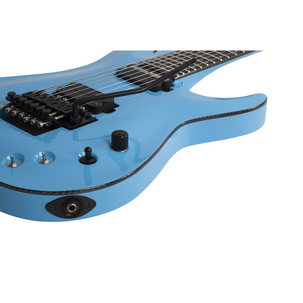 Schecter Keith Merrow KM-7 FR S 7-String Electric Guitar, Floyd Rose 1500 Series Bridge - Lambo Blue