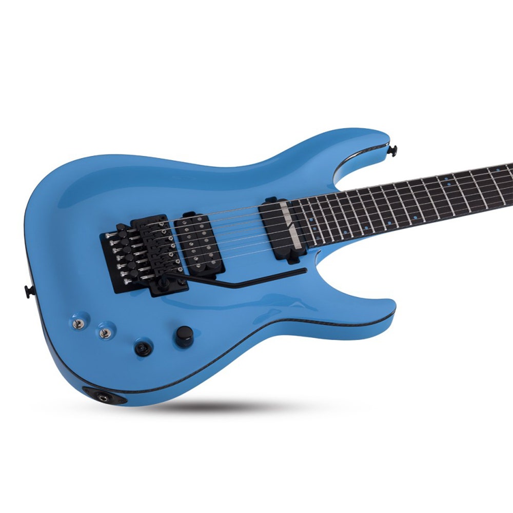 Schecter Keith Merrow KM-7 FR S 7-String Electric Guitar, Floyd Rose 1500 Series Bridge - Lambo Blue