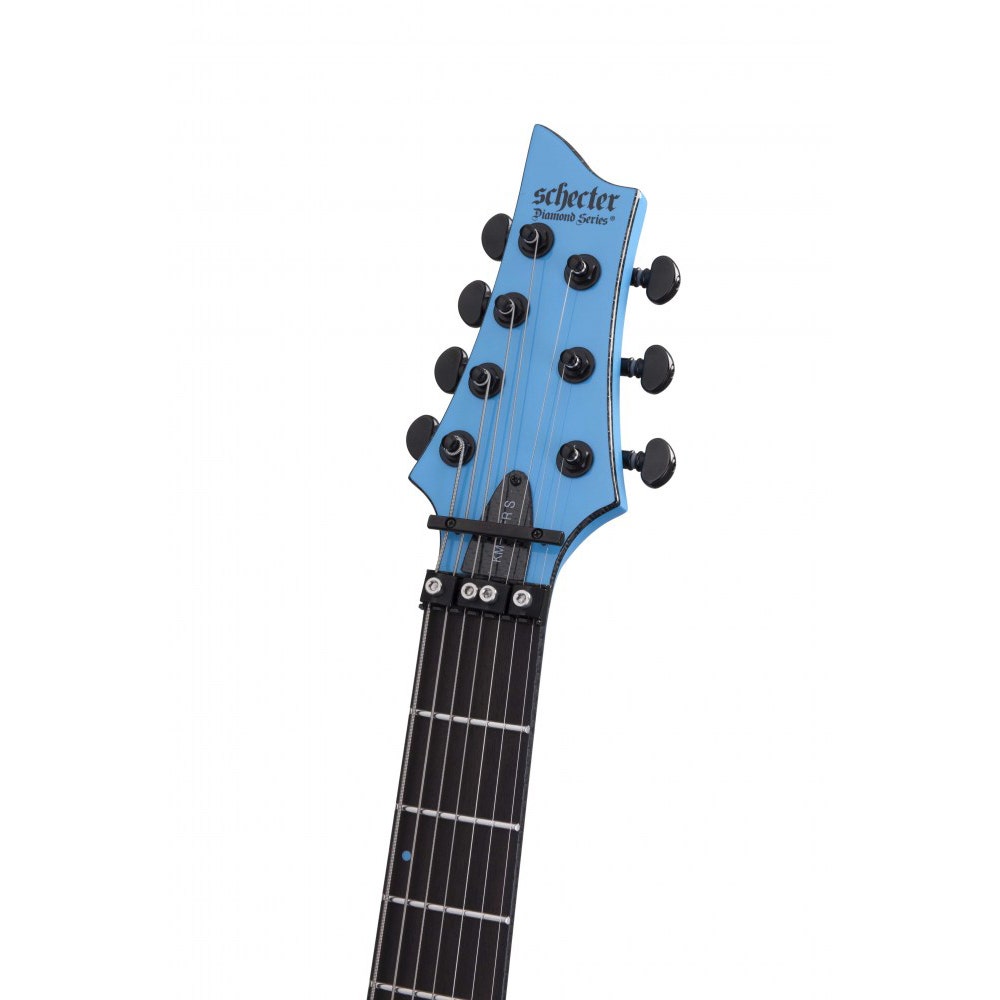 Schecter Keith Merrow KM-7 FR S 7-String Electric Guitar, Floyd Rose 1500 Series Bridge - Lambo Blue